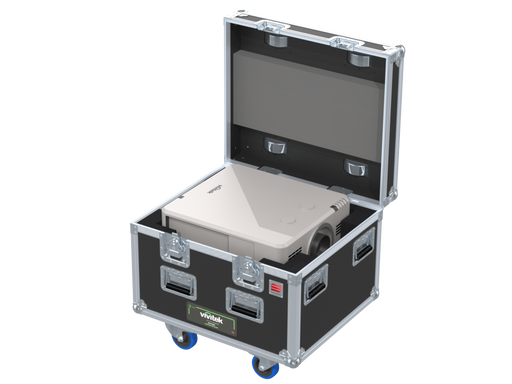 Santosom Video Projector Flight case simple, Vivitek DU7098Z (lens on)