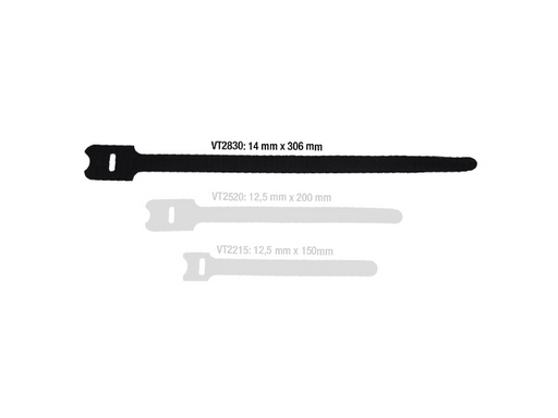 Cable Ties Hook & loop 14x306 mm