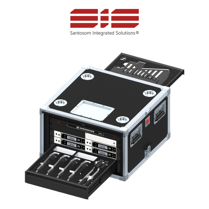 Santosom Integrated Solutions® (SIS) for Wireless Microphones, 4 CH, SENNHEISER (EU)