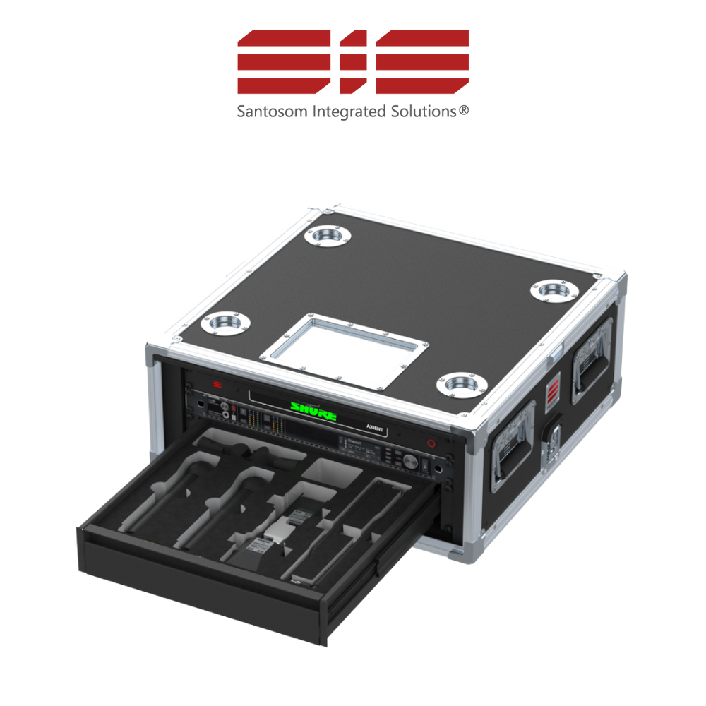Santosom Integrated Solutions® (SIS) for Wireless Microphones, 2 CH, SHURE AXIENT® (EU)