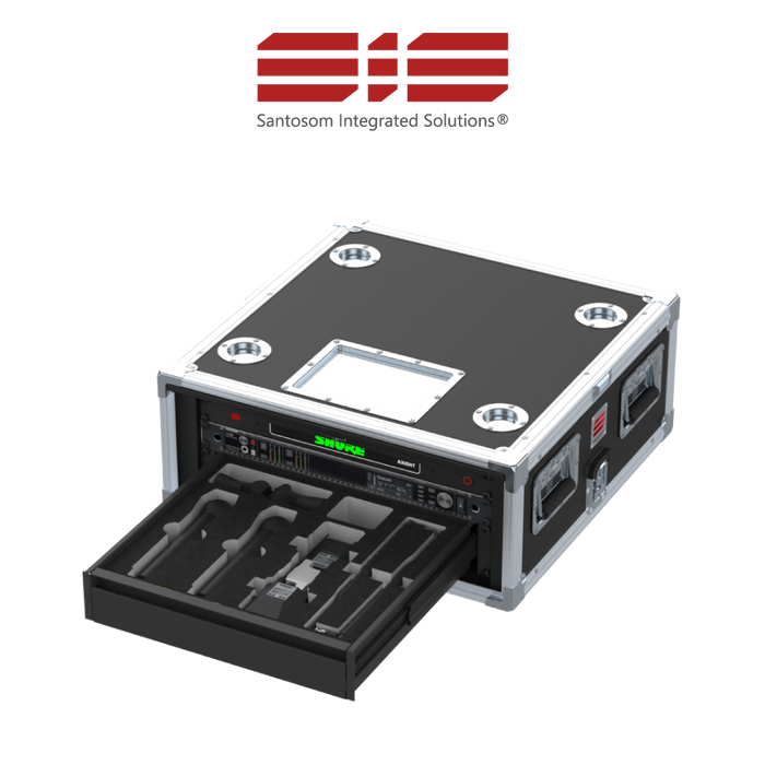 Santosom Integrated Solutions® (SIS) for Wireless Microphones, 2 CH, SHURE AXIENT® (EU)
