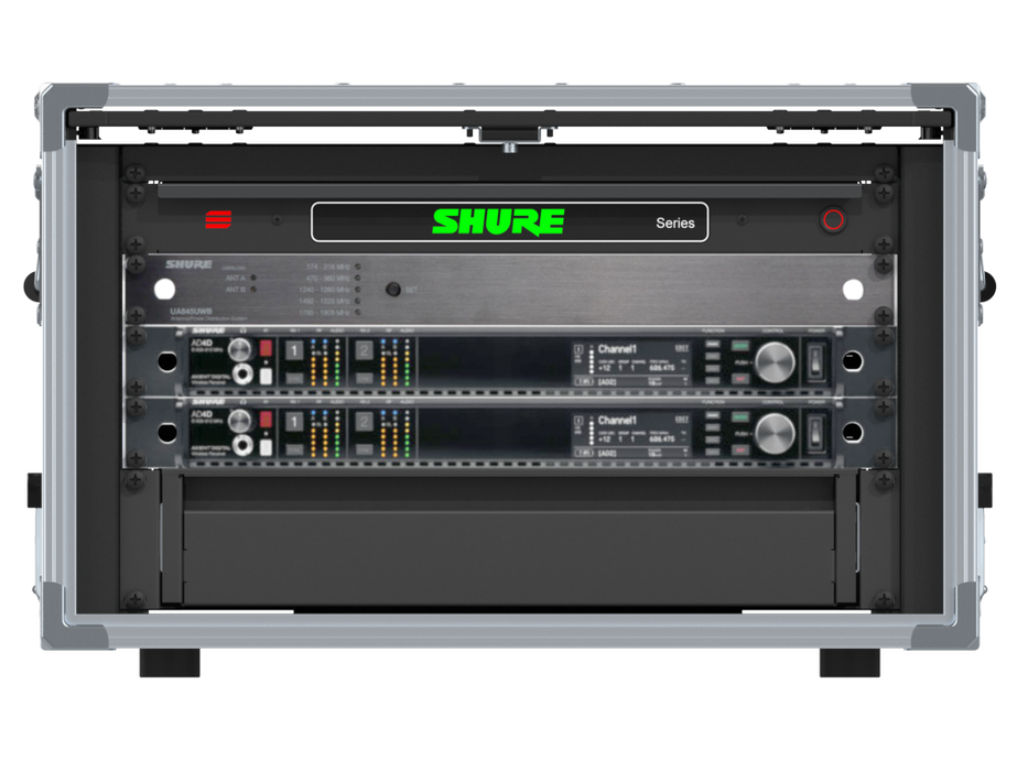 Santosom Integrated Solutions® (SIS) for Wireless Microphones, 4 CH, SHURE (EU)