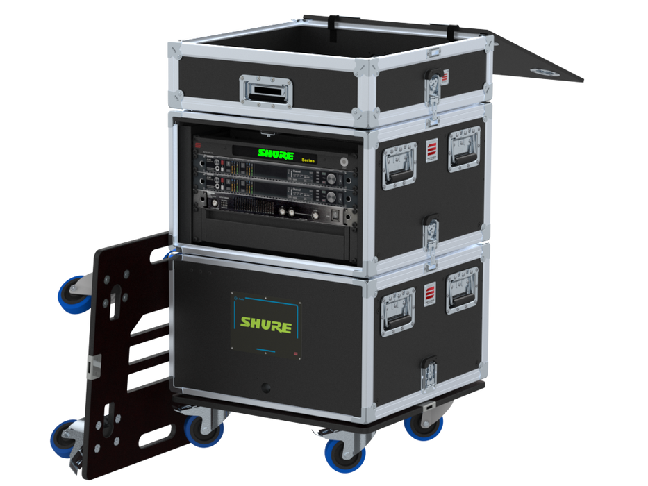 Santosom Integrated Solutions® (SIS) for Wireless Microphones, 4 CH, SHURE (EU)