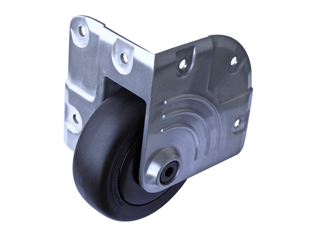 Penn Hardware Recessed Corner Castor With soft Wheel 75 mm - Blue