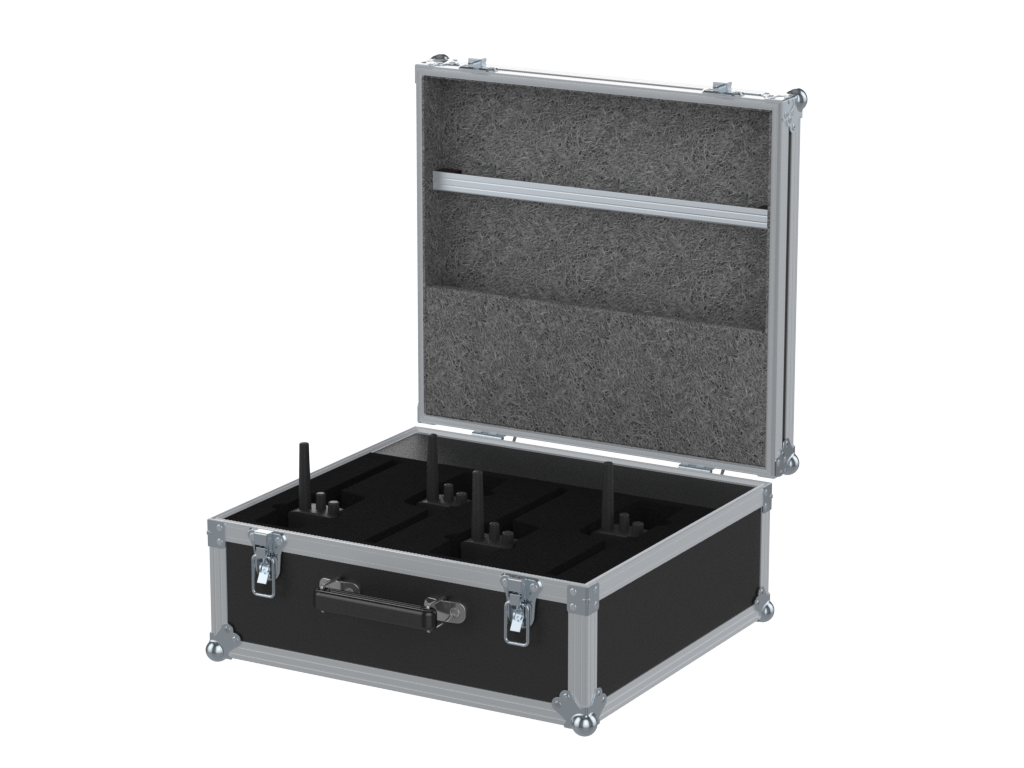Santosom Flight case PRO, 4x Portable Radio RP1