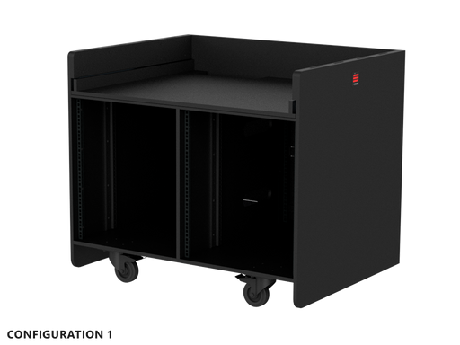 SANTOSOM Double wood regie ,14U+14U (1025x800x1000 w\ Wheels)