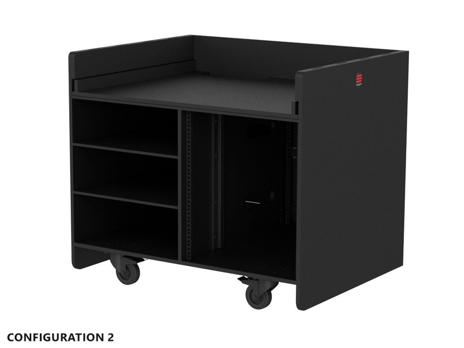 SANTOSOM Double wood regie ,14U+14U (1025x800x1000 w\ Wheels)