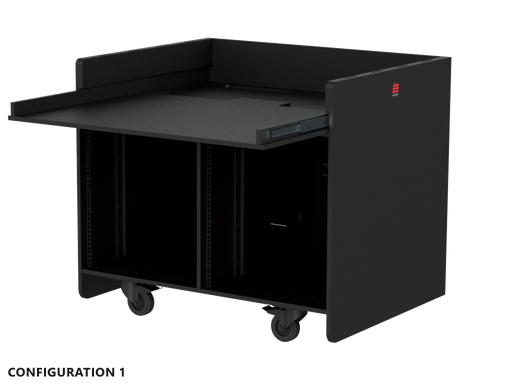 SANTOSOM Double wood regie ,14U+14U (1025x800x1000 w\ Wheels)