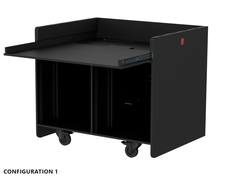 SANTOSOM Double wood regie ,14U+14U (1025x800x1000 w\ Wheels)