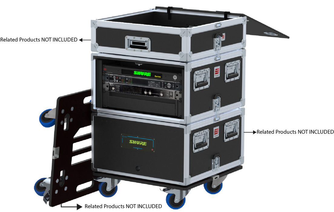 Santosom Integrated Solutions® (SIS) for Wireless Microphones, 2 CH, SHURE (EU)