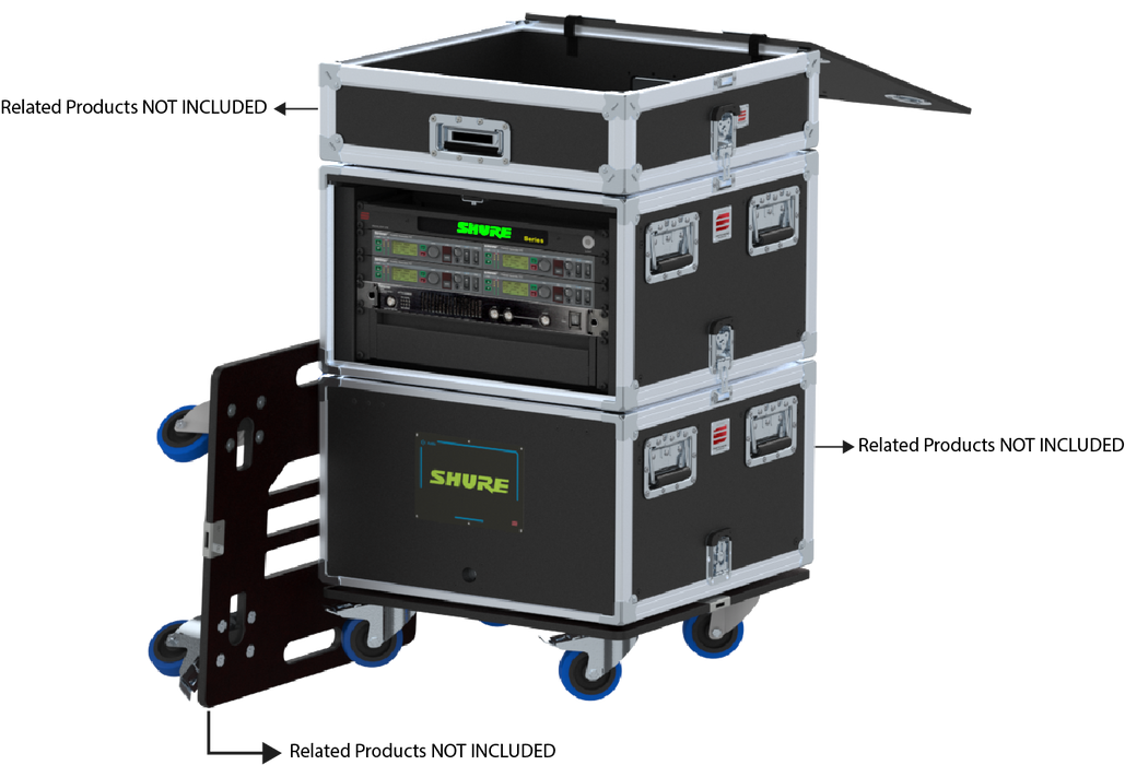 Santosom Integrated Solutions® (SIS) for Wireless IEM, 4 CH, SHURE PSM (EU)