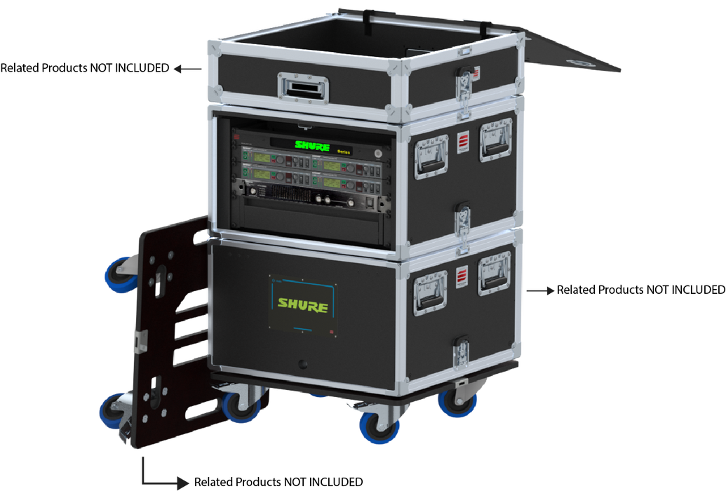 Santosom Integrated Solutions® (SIS) for Wireless IEM, 8 CH, SHURE AXIENT® PSM (UK)