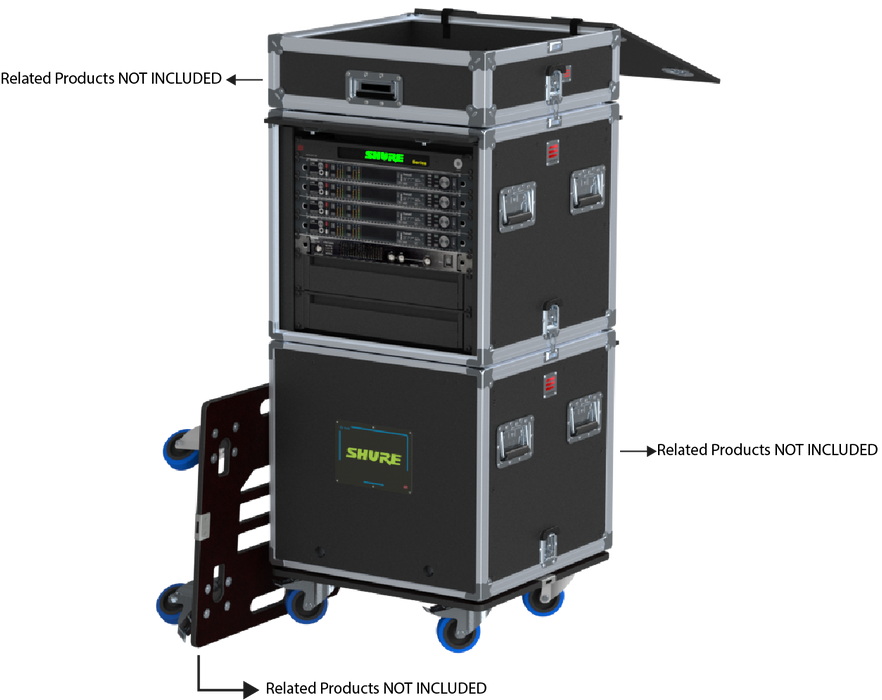 Santosom Integrated Solutions® (SIS) for Wireless Microphones, 8 CH, SHURE (EU)