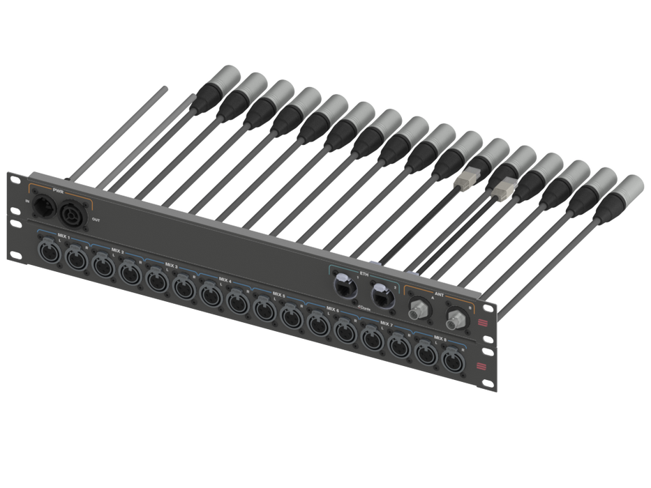 Santosom Integrated Solutions® (SIS) for Wireless IEM, 8 CH, SHURE AXIENT® PSM (UK)
