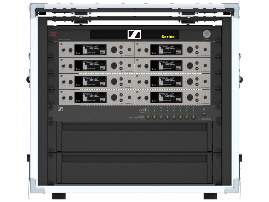 Santosom Integrated Solutions® (SIS) for Wireless Microphones, 8 CH, SENNHEISER (EU)