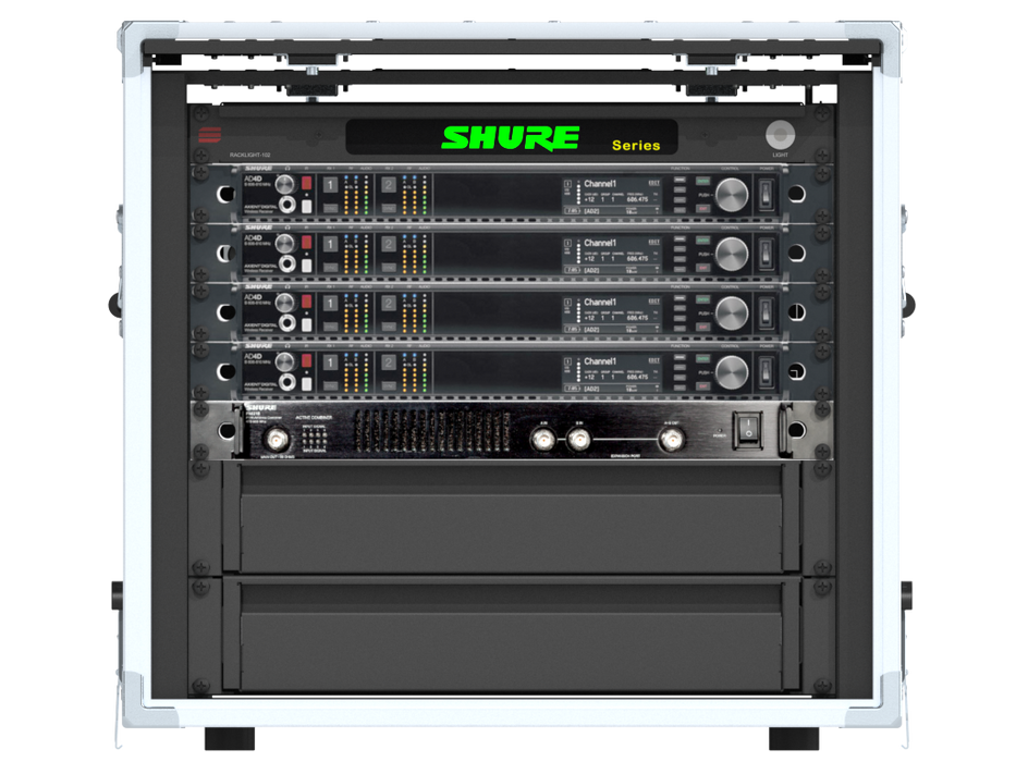 Santosom Integrated Solutions® (SIS) for Wireless Microphones, 8 CH, SHURE (EU)